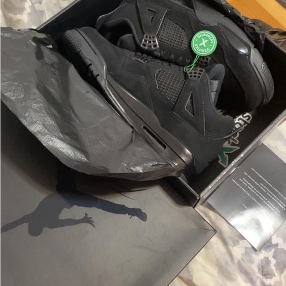JORDANS 4 BLACK CATS - Picture 2 of 3